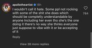 The comment section under @theshaderoom's post on Sexyy Red's comment on being the most hated female rapper. (Image via Instagram/@theshaderoom)